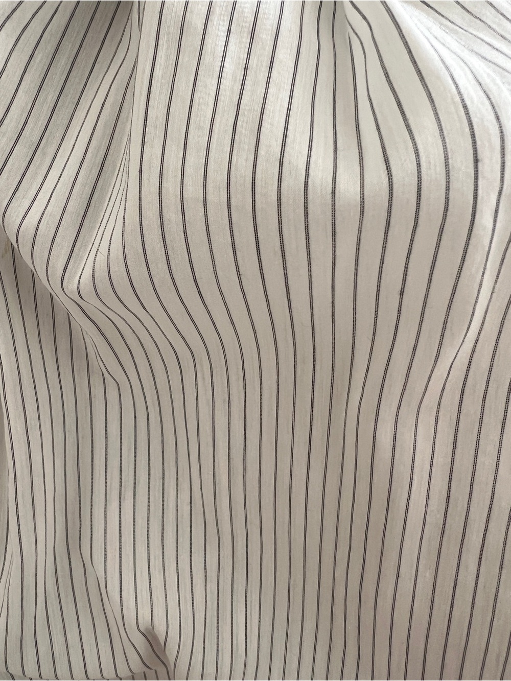 3.1 Phillip Lim White + Light Gray Striped Grecian style Midi Dress | Size 4 - Picture 6 of 11